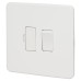 Knightsbridge 13A 1 Gang Screwless Flat Plate Switched Fused Spur - Matt White