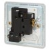 Knightsbridge 13A 1 Gang Screwless Flat Plate Switched Fused Spur - Matt White