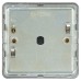 Knightsbridge 1 Gang Screwless Flat Dimmer Plate with Metal Dimmer Cap - Antique Brass