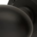 Exel Oval Mortice Door Knob - 57mm Rose Diameter - Matt Black