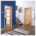 LPD Vancouver 4 Light Clear Glazed Pre-Finished Solid Internal FD30 Fire Door - 2040 x 826mm - Oak