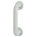 Hoppe AR602/220 Nylon D-Bar Door Pull Handle on Rose - Screw Fix - 220mm c/c - Diamond White
