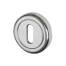 Heritage Brass by M Marcus Escutcheon - 48mm Diameter - Keyhole - Polished Chrome