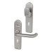 Union Satin Chrome Return to Door Nightlatch Keyhole Lock Door Handle - 3R35 Range - 200 x 50mm