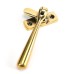 From The Anvil Newbury Locking Mortice & Hook Plate Window Fastener - Reversible - Aged Brass