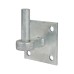 Medium Duty Hook on Square Plate - 19mm Pin - Galvanised - Pair