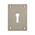Jumbo Square Repair Escutcheon - 65.5 x 47.6mm - Keyhole - Satin Stainless Steel
