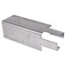 Arris Rail Mortice Fence Bracket - 200 x 62mm - Galvanised