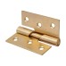Rising Butt Door Hinge - 75 x 70 x 2.5mm - Right Hand - Electro Brass - Pair