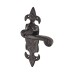 Elan Metalized Antique Black Iron Latch Door Handle - Fleur de Lys Range - 210 x 55mm Elan Metalized Antique Black Iron Latch Door Handle - Fleur de Lys Range - 210 x 55mm