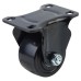 Coldene Low Level and High Load Castor - Fixed - 200kg Max Weight - 65mm Diameter - Black