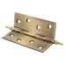Finial Washered Butt Door Hinge - 100 x 75 x 2mm - Antique Brass - Pair