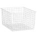 elfa Top Track System - Click In Deep Wire Basket for Gliding Frame - 527 x 427 x 285mm - White