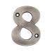 Olde Forge 78mm Screw Fix Door Numeral - 8 - Pewter
