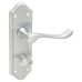 Exel Satin Chrome Scroll Bathroom Door Handle - Ashmead Range - 168 x 46mm