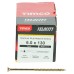 TIMCO Velocity Pozi Countersunk Wood Screws - 6.0 x 130mm - Yellow Zinc - Pack of 100