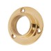 25mm Heavy Solid Brass Round Tube Hanging Rail End Socket - Polished