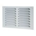 Exel Hooded Louvre Vent - 229 x 152mm - 6600mm² Free Air Flow - Satin Aluminium