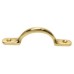 Exel Sash Window Pull Handle - 100mm Length - Polished Brass