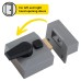 Exel Deadlocking Nightlatch - 40mm Backset - Grey Case/Polished Brass Cylinder - Pack of 5