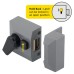 Exel Deadlocking Nightlatch - 40mm Backset - Grey Case/Polished Brass Cylinder - Pack of 5