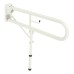 Fitzroy of London Hinged Support Grab Rail With Leg - 800 x 200mm - White