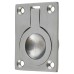 Exel Rectangular Flush Ring Cabinet Pull Handle - 50 x 38mm - Satin Chrome
