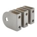 Toilet Cubicle Wall Bracket - 19-20mm Panels - 304 Stainless Steel - Pack of 3