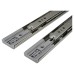FVG 53mm Ball Bearing Soft Close Drawer Runner - Double Extension - 800mm Length - 80kg - Zinc