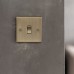 Knightsbridge 10AX 1 Gang 2 Way Light Switch - Antique Brass