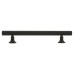 Exel York 12mm Knurled T-Bar Cabinet Pull Handle - 128mm Centres - Matt Black