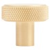 Hampstead Marlow Knurled Round Cabinet Knob - 30mm Diameter - Satin Brass