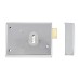 Exel Rim Deadlock - 105 x 80mm - Satin Chrome