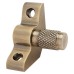 Exel Stair Rod with Knurled Finials - 900mm Length - Antique Brass