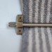Exel Stair Rod with Knurled Finials - 900mm Length - Antique Brass