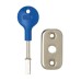 Exel Security Conversion Pack for Tubular Bathroom Deadbolt - Satin Chrome