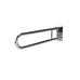 Fitzroy of London Hinged Support Grab Rail - 800 x 200mm - Polished Stainless Steel