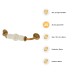 Hampstead 24mm Porcelain Crackle D-Bar Cabinet Pull Handle - 128mm Centres - Antique Brass