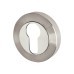 Exel Duo Escutcheon - 53mm Diameter - Euro - Satin/Polished Stainless Steel