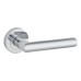 Exel Polished Chrome Door Handles on Round Rose - Emily Range 