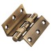 Cranked Ball Bearing Storm Proof Casement Window/Door Hinge - 75 x 3mm - Antique Brass - Pair