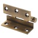 Cranked Ball Bearing Storm Proof Casement Window/Door Hinge - 75 x 3mm - Antique Brass - Pair
