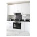 Exel Aluminium Kitchen Splashback - 600 x 750mm - Matt Black Marble