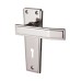 Jedo Polished Chrome Keyhole Lock Door Handle - Deco Range - 153 x 50mm