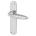 Exel Polished/Satin Chrome Latch Door Handle - Florence Range - 182 x 39mm