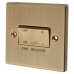 Knightsbridge 10A 1 Gang Square Edge Triple Pole Fan Isolator Switch - Antique Brass