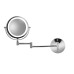 Croydex LED 3x Magnifying Bathroom Mirror with Extendable Arm - 265 x 255 x 35mm - Chrome