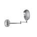 Croydex LED 3x Magnifying Bathroom Mirror with Extendable Arm - 265 x 255 x 35mm - Chrome