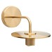 Exel Savaneta Knurled Indoor Wall Light - Satin Brass Fittings and Plate
