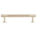 Carlisle Brass 13mm Knurled T-Bar Cabinet Pull Handle - 128mm Centres - Satin Nickel